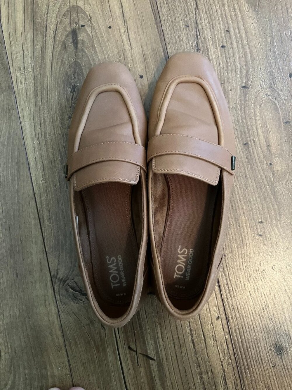 Toms Lynette Leather Loafers 9W